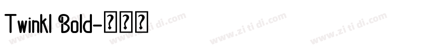 Twinkl Bold字体转换